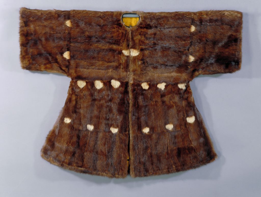 图片[2]-Bright yellow Jiangshan Wandai dark silk marten jacket-China Archive